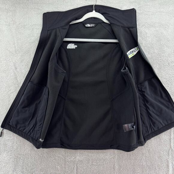 The North Face Sweater Women M Heather Dark Gray Full Zip Ridgeline Vest Hike - Picture 7 of 11
